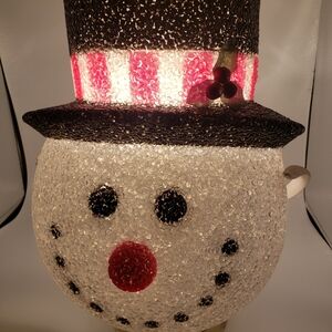 Set Of 2 Snowman Porch Light Covers Maoyue New In Box Red And White